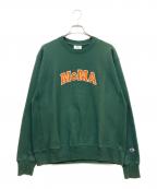 Champion REVERSE WEAVE×MoMAチャンピオン リバース ウィーブ×モマ）の古着「ロゴスウェット」｜グリーン
