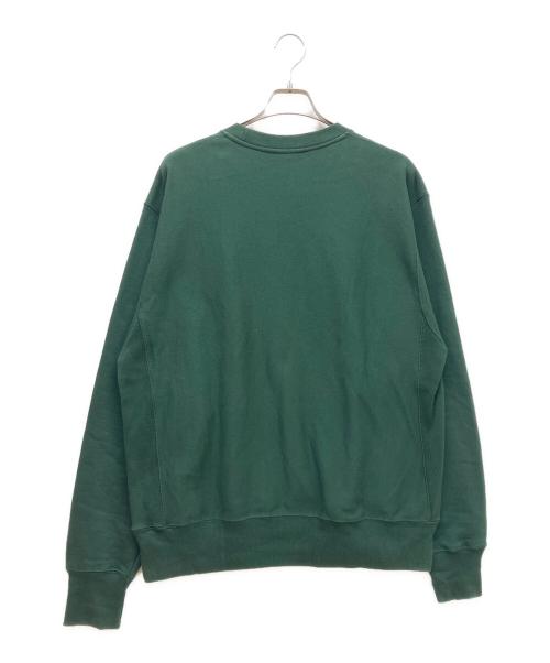 Champion REVERSE WEAVE（チャンピオン リバース ウィーブ）Champion REVERSE WEAVE (チャンピオン リバース ウィーブ) MoMA (モマ) ロゴスウェット グリーン サイズ:SIZE Lの古着・服飾アイテム