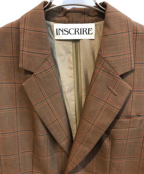 INSCRIRE（アンスクリア）INSCRIRE (アンスクリア) TAILORED JACKET ブラウン サイズ:3の古着・服飾アイテム