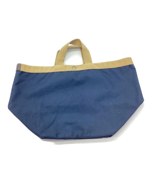 Herve Chapelier（エルベシャプリエ）Herve Chapelier (エルベシャプリエ) コーデュラ舟形トートバッグ ネイビー×ゴールドの古着・服飾アイテム