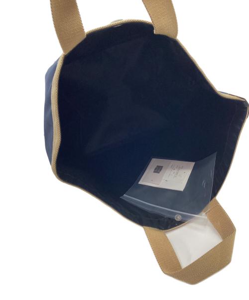 Herve Chapelier（エルベシャプリエ）Herve Chapelier (エルベシャプリエ) コーデュラ舟形トートバッグ ネイビー×ゴールドの古着・服飾アイテム