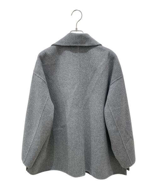 BALLSEY（ボールジィ）BALLSEY (ボールジィ) プレミアムウールリバー オープンカラーショートコート グレー サイズ:36の古着・服飾アイテム