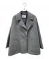 BALLSEY（ボールジィ）の古着「プレミアムウールリバー オープンカラーショートコート」｜グレー