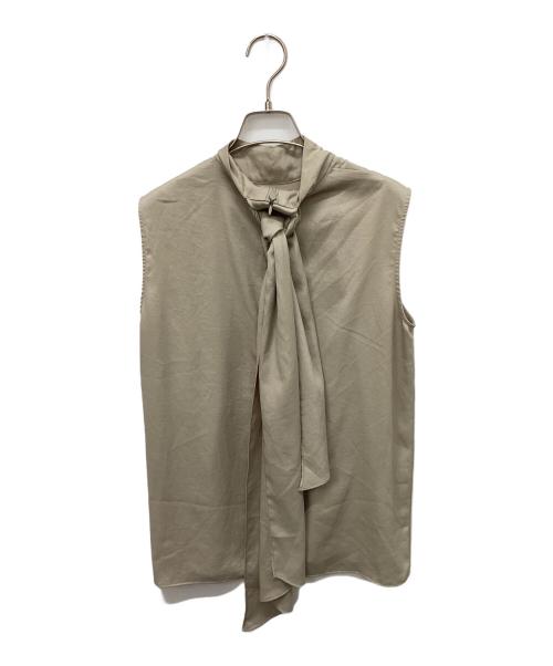 Noble（ノーブル）Noble (ノーブル) スカーフブラウス ベージュ サイズ:Freeの古着・服飾アイテム