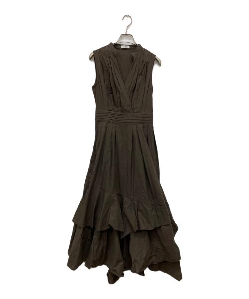 L'Or（ロル）L'Or (ロル) Volume Shirt Dress ブラウン サイズ:Sの古着・服飾アイテム