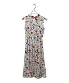 ANAYI（アナイ）の古着「ボタニカルデシンプリントボウタイ ワンピース」｜ホワイト