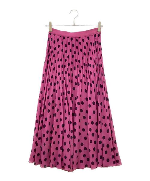 ANAYI（アナイ）ANAYI (アナイ) ポルカドットプリーツ スカート パープル サイズ:36の古着・服飾アイテム