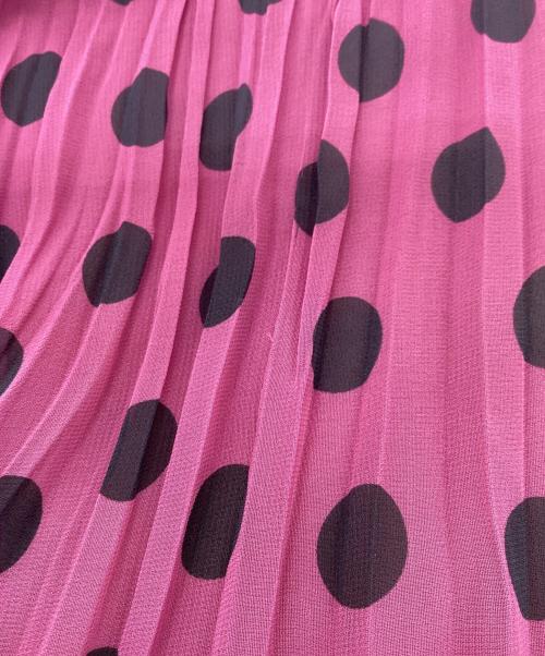 ANAYI（アナイ）ANAYI (アナイ) ポルカドットプリーツ スカート パープル サイズ:36の古着・服飾アイテム