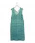 BALLSEY（ボールジィ）の古着「Jade vine Vネックワンピース」｜グリーン