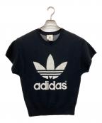 adidas×HYKEアディダス×ハイク）の古着「半袖サマーニット」｜ブラック