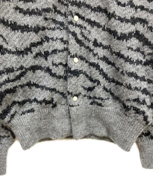 TOGA PULLA（トーガ プルラ）TOGA PULLA (トーガ プルラ) ゼブラモヘアカーディガン グレー サイズ:38の古着・服飾アイテム