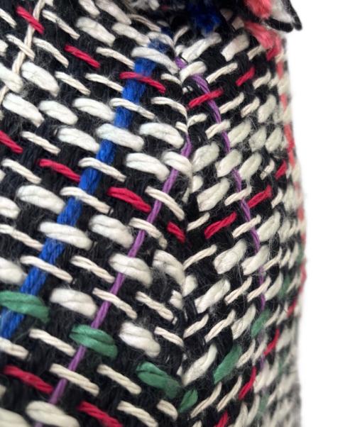 sacai（サカイ）sacai (サカイ) ツイードフリンジニットベスト マルチカラー サイズ:2の古着・服飾アイテム