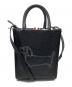 Thom Browne (トムブラウン) 2WAYトートバッグ  Pebble Grain Leather Hector Icon Small Squared Tote ブラック サイズ:-：60000円