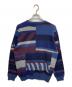 by Parra (バイパラ) patched your work knitted pullover ブルー×パープル サイズ:L：7000円