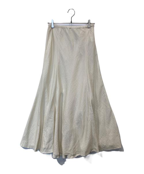 Rouge vif（ルージュヴィフ）Rouge vif (ルージュヴィフ) バイヤスロングスカート ベージュ サイズ:FREEの古着・服飾アイテム