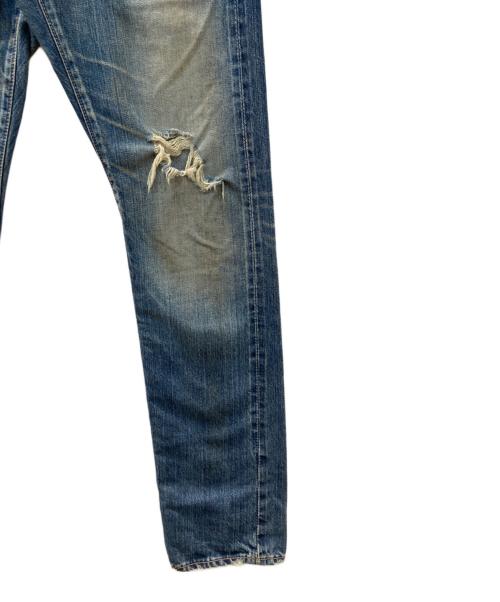 Hysteric Glamour（ヒステリックグラマー）Hysteric Glamour (ヒステリックグラマー) クラッシュデニムパンツ ブルー サイズ:30の古着・服飾アイテム