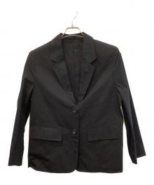 MARGARET HOWELL（マーガレットハウエル）の古着「COTTON SILK POPLIN JACKET」｜ブラック