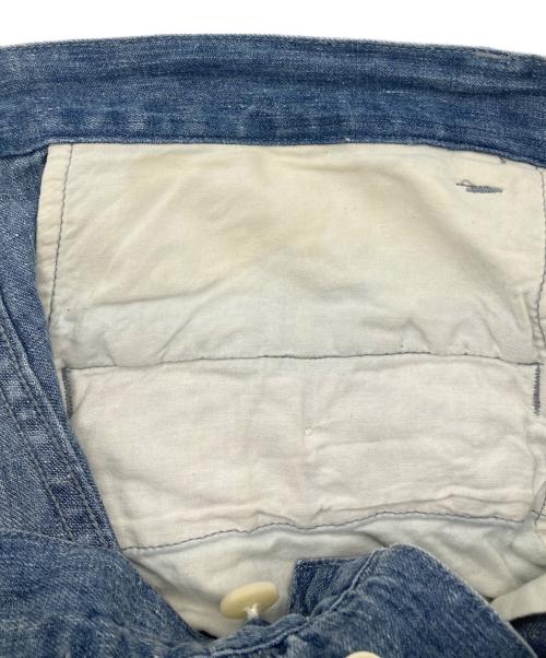 nestrobe confect（ネストローブ コンフェクト）nestrobe confect (ネストローブ コンフェクト) リネンデニムバギーパンツ インディゴ サイズ:4の古着・服飾アイテム