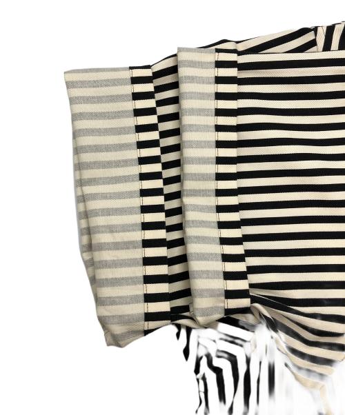 RAFNIST（ラフ二スト）RAFNIST (ラフ二スト) SHIRT “ THE SUN ” / BLACK STRIPE アイボリー×ブラック サイズ:FREEの古着・服飾アイテム