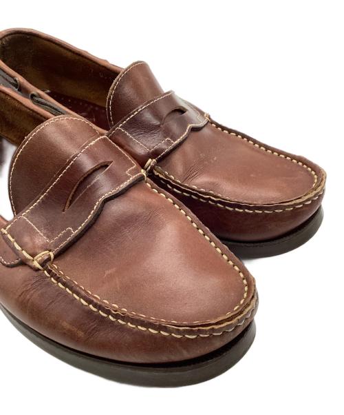 PARABOOT（パラブーツ）PARABOOT (パラブーツ) BEAMS (ビームス) コインローファー ブラウン サイズ:7の古着・服飾アイテム