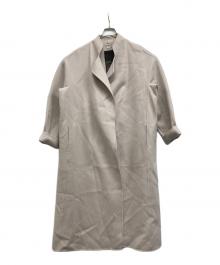 CHAOS（カオス）の古着「スーペリアノーカラーコート」｜グレージュ