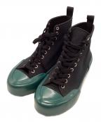 JIL SANDERジルサンダー）の古着「キャンバスハイカットスニーカー」｜ブラック