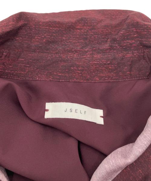 JSELF（ジゼルフ）JSELF (ジゼルフ) Print Silk Shirts -薫- バーガンディー サイズ:Freeの古着・服飾アイテム
