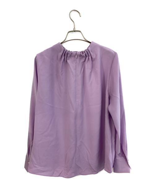 theory luxe（セオリーリュクス）theory luxe (セオリーリュクス) ギャザーブラウス　MARVINE GALI パープル サイズ:38の古着・服飾アイテム