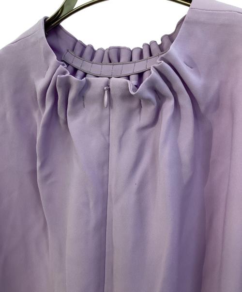 theory luxe（セオリーリュクス）theory luxe (セオリーリュクス) ギャザーブラウス　MARVINE GALI パープル サイズ:38の古着・服飾アイテム