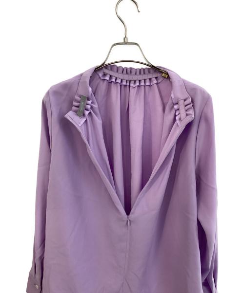 theory luxe（セオリーリュクス）theory luxe (セオリーリュクス) ギャザーブラウス　MARVINE GALI パープル サイズ:38の古着・服飾アイテム