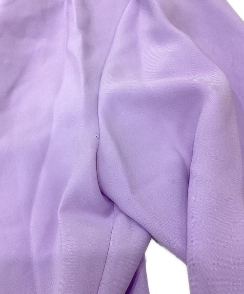 theory luxe（セオリーリュクス）theory luxe (セオリーリュクス) ギャザーブラウス　MARVINE GALI パープル サイズ:38の古着・服飾アイテム