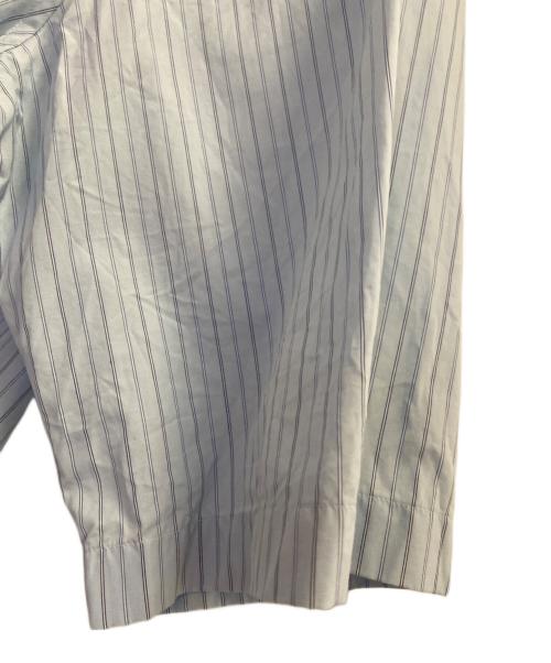 AURALEE（オーラリー）AURALEE (オーラリー) SUVIN HIGH COUNT CLOTH STRIPE HALF SLEEVED SHIRT スカイブルー サイズ:3の古着・服飾アイテム