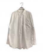 COMOLIコモリ）の古着「22AW ツイルコモリシャツ」｜ホワイト