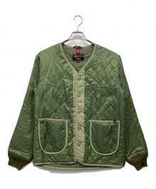 ALPHA（アルファ）の古着「キルティングジャケット」｜グリーン