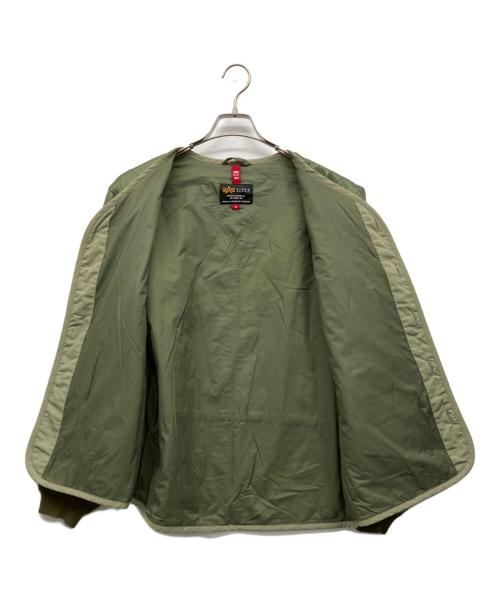 ALPHA（アルファ）ALPHA (アルファ) キルティングジャケット グリーン サイズ:Mの古着・服飾アイテム