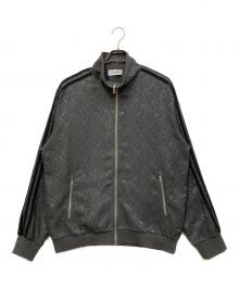 OPENING act（オープニングアクト）の古着「総柄ジャガードハイネックトラックジャケット」｜グレー