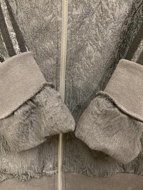 OPENING act（オープニングアクト）OPENING ACT (オープニングアクト) 総柄ジャガードハイネックトラックジャケット グレー サイズ:SIZE Lの古着・服飾アイテム