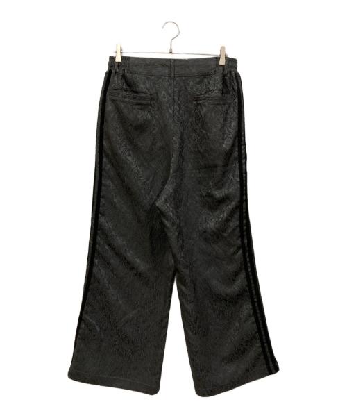 OPENING act（オープニングアクト）OPENING act (オープニングアクト) 総柄ジャガードワイドトラックパンツ グレー サイズ:SIZE Mの古着・服飾アイテム