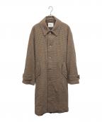 CTHYシティ）の古着「WOOL SOUTAIN COLLAR COAT　ウールステンカラーコート」｜ブラウン