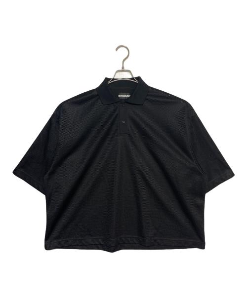 INTODUSK（イントゥダスク）INTODUSK (イントゥダスク) MESH POLO ブラック サイズ:Ｍの古着・服飾アイテム