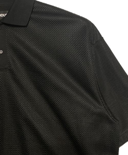 INTODUSK（イントゥダスク）INTODUSK (イントゥダスク) MESH POLO ブラック サイズ:Ｍの古着・服飾アイテム