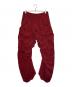 JULIUS（ユリウス）の古着「EDGE SEAM GASMASK WIDE CARGO PANTS」｜レッド
