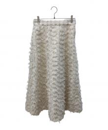 CADUNE（カデュネ）の古着「フラッグヤーンスカート」｜アイボリー