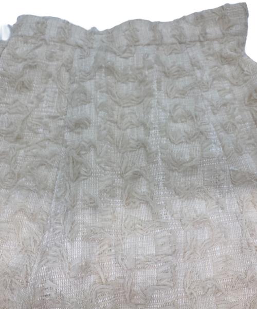 CADUNE（カデュネ）CADUNE (カデュネ) フラッグヤーンスカート アイボリー サイズ:36の古着・服飾アイテム