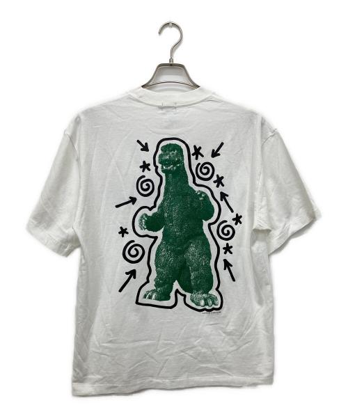 HAZE（ヘイズ）HAZE (ヘイズ) プリントTシャツ ホワイト サイズ:Mの古着・服飾アイテム