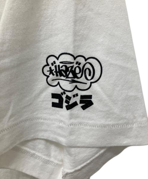 HAZE（ヘイズ）HAZE (ヘイズ) プリントTシャツ ホワイト サイズ:Mの古着・服飾アイテム