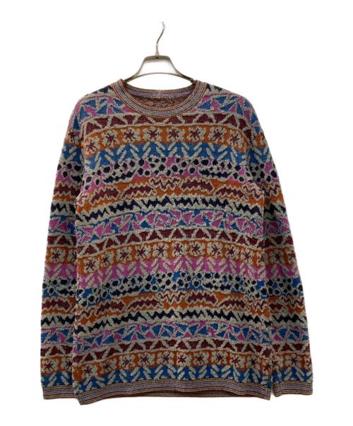 missoni sports（ミッソーニスポーツ）MISSONI SPORTS (ミッソーニスポーツ) 総柄ニット マルチカラー サイズ:-の古着・服飾アイテム