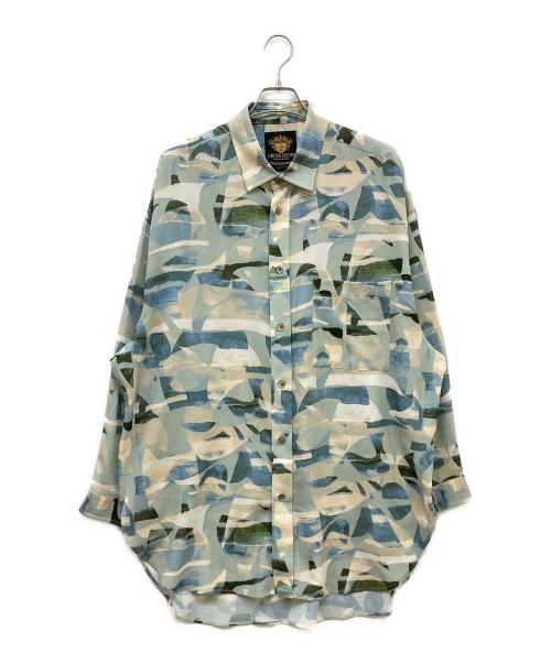 MAISON SPECIAL（メゾンスペシャル）MAISON SPECIAL (メゾンスペシャル) ORIGINAL GRAPHIC Prime-Over Shirt Coat グリーン サイズ:2の古着・服飾アイテム
