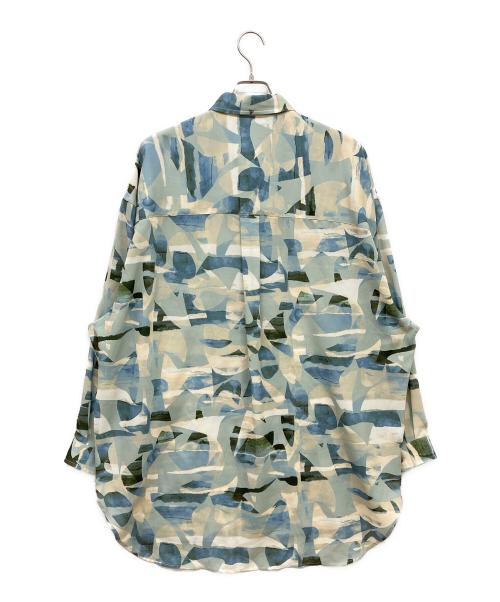 MAISON SPECIAL（メゾンスペシャル）MAISON SPECIAL (メゾンスペシャル) ORIGINAL GRAPHIC Prime-Over Shirt Coat グリーン サイズ:2の古着・服飾アイテム