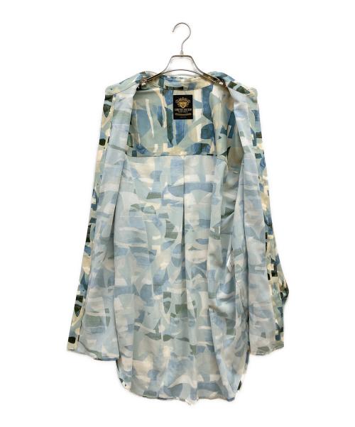 MAISON SPECIAL（メゾンスペシャル）MAISON SPECIAL (メゾンスペシャル) ORIGINAL GRAPHIC Prime-Over Shirt Coat グリーン サイズ:2の古着・服飾アイテム